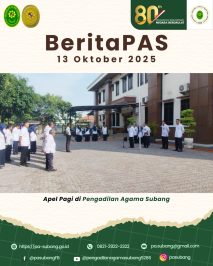 Apel Pagi di Pengadilan Agama Subang