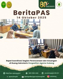 Rapat Koordinasi Bagian Perencanaan dan Keuangan