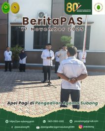 Apel Pagi di Pengadilan Agama Subang