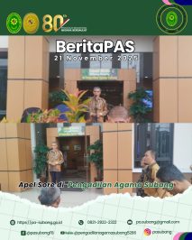Apel Sore di Pengadilan Agama Subang