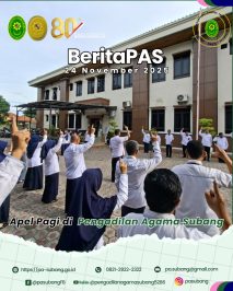 Apel Pagi di Pengadilan Agama Subang