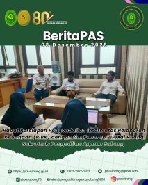 BeritaPAS – Rapat Persiapan Pengendalian Intern atas Pelaporan Keuangan (PIPK) dengan tim Penerap PIPK di Ruang Sekretaris Pengadilan Agama Subang