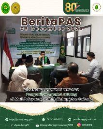 BeritaPAS – SIDANG ISBAT NIKAH TERPADU Pengadilan Agama Subang di Mall Pelayanan Publik Kabupaten Subang
