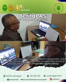 Bimbingan Teknis Kepegawaian untuk pengelola kepegawaian untuk lingkungan Mahkamah Agung dan Badan Peradilan yang Berada di Bawahnya secara daring di Pengadilan Agama Subang