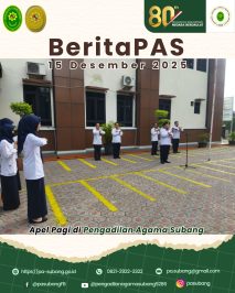 Apel Pagi di Pengadilan Agama Subang
