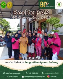 Jum’at Sehat di Pengadilan Agama Subang