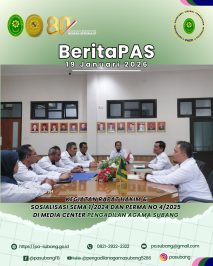 Kegiatan Rapat Hakim & Sosialisasi SEMA 1/2024 dan PERMA No 4/2025di Media Center Pengadilan Agama Subang
