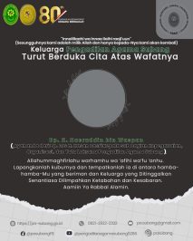 Keluarga Pengadilan Agama Subang Turut Berduka Cita Atas Wafatnya Bp. H. Haeruddin bin Waspan ( Ayahanda dari Bp. Drs H. Hasan Basri Kepala Sub Bagian Kepegawaian, Organisasi, dan Tata Laksana Pengadilan Agama Subang )