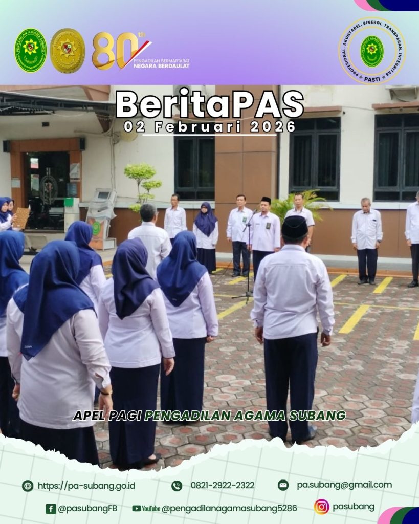 Apel Pagi di Pengadilan Agama Subang