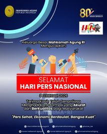 Selamat Hari Pers Nasional 9 Februari 2026 Terima Kasih Telah Senantiasa Menghadirkan Informasi yang Akurat dan Berkualitas bagi Masyarakat “Pers Sehat, Ekonomi Berdaulat, Bangsa Kuat”