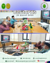 Rapat Koordinasi dari Pengadilan Tinggi Agama Bandung di media center Pengadilan Agama Subang