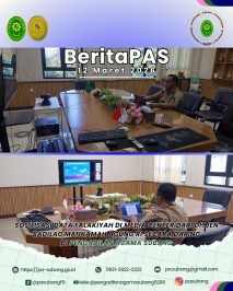 Sosilisasi Data Falakiyah di Media Center dari Ditjen Badilag Mahkamah Agung RI secara daring di Pengadilan Agama Subang