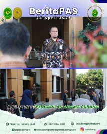 Apel Sore di Pengadilan Agama Subang