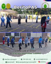 Senam Jum’at Sehat di Pengadilan Agama Subang
